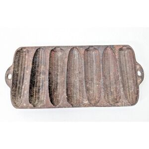 Antique Wagner Ware Sidney Krusty Korn Kob Muffin Stick Pan Junior Pat 1920 Iron